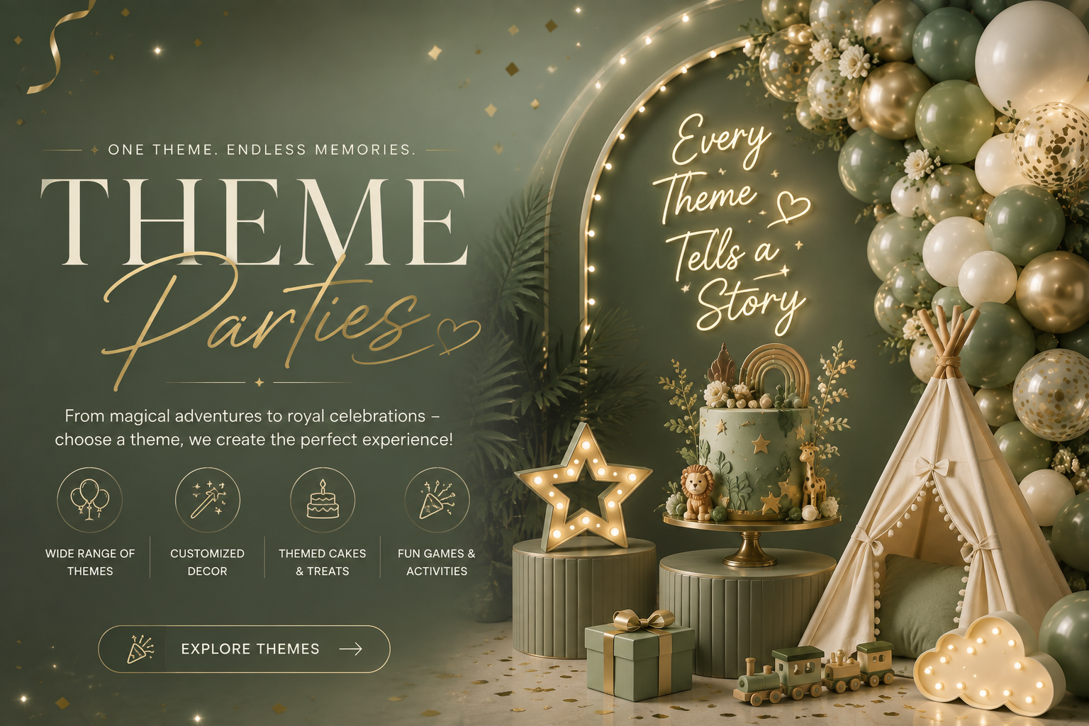 Birthday Party Packages Hero Section