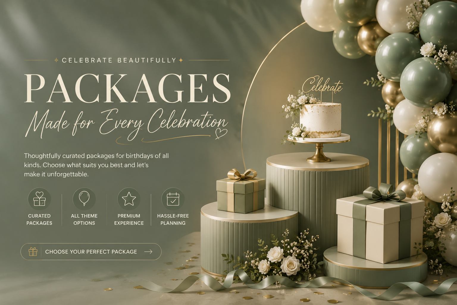 Birthday Party Packages Hero Section