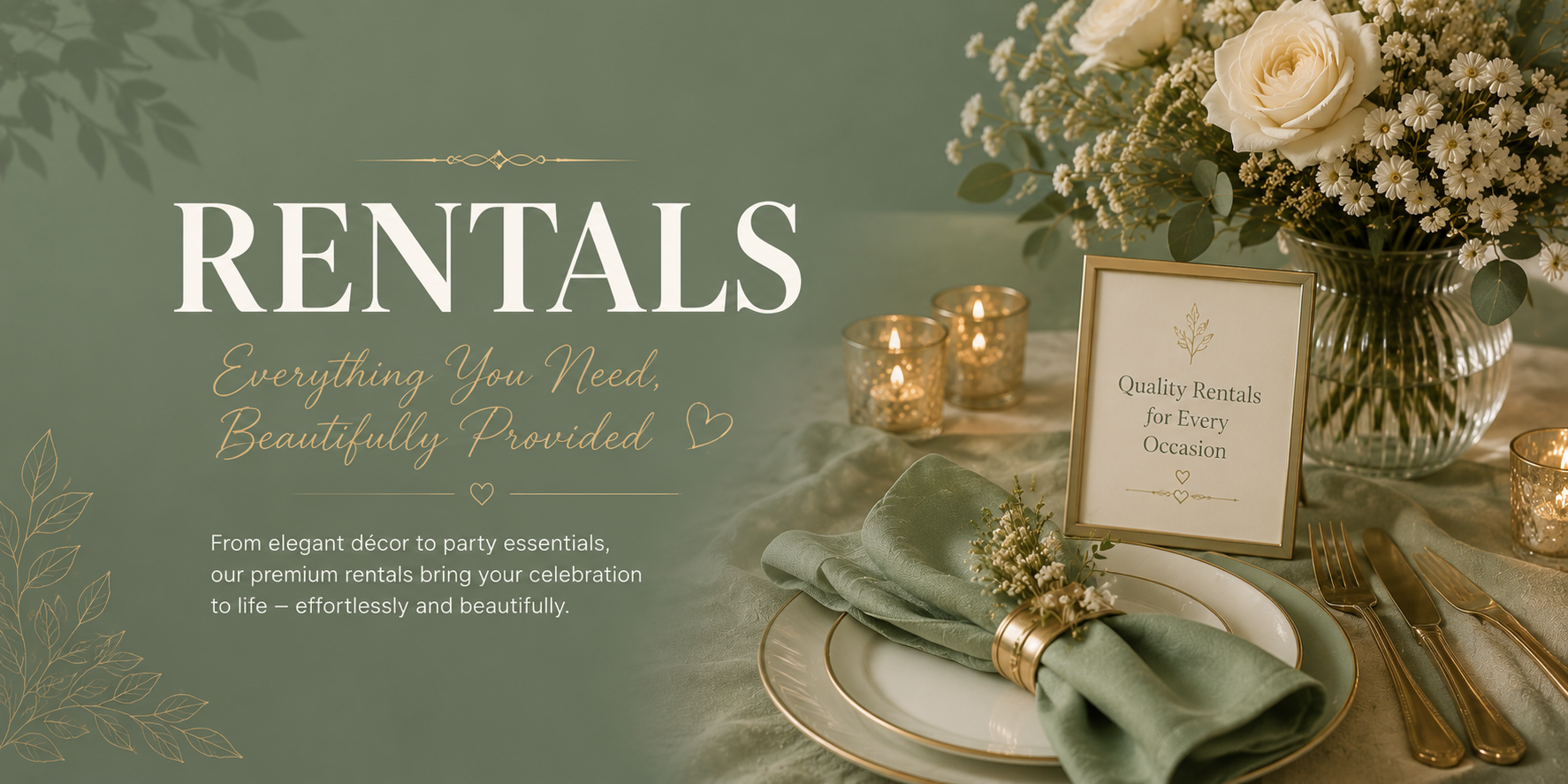 Party Equipment Rentals Hero
